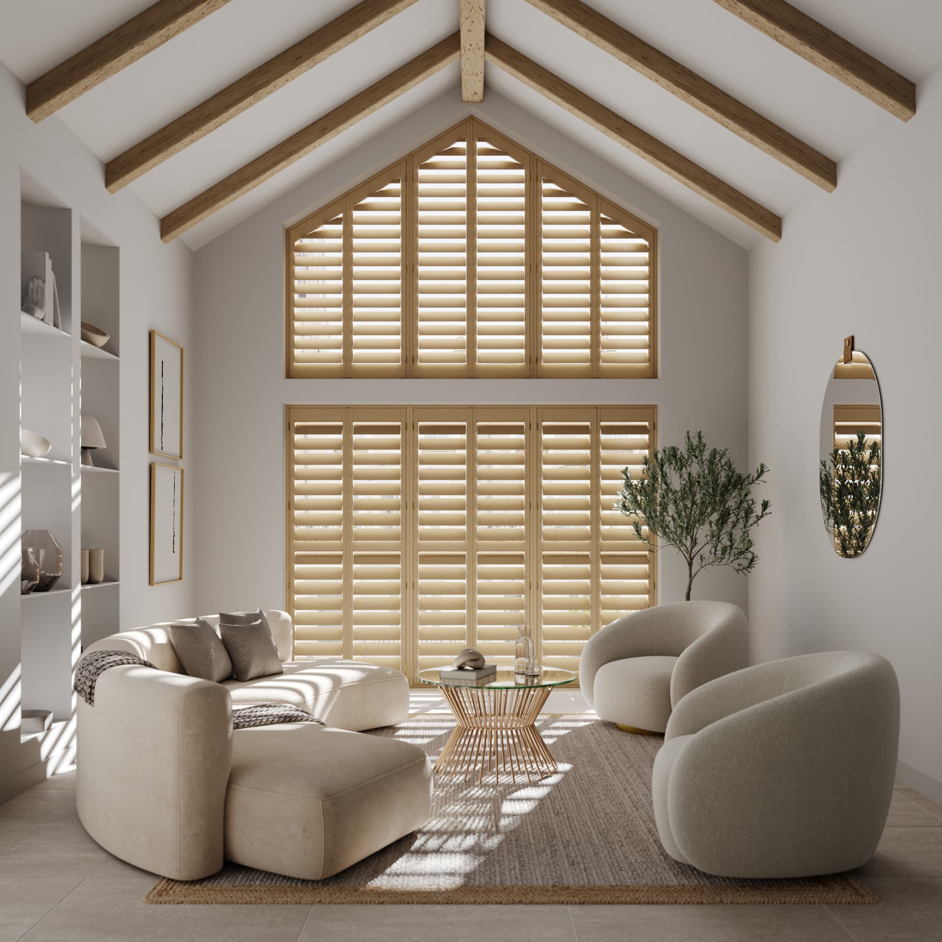 Shaped shutters